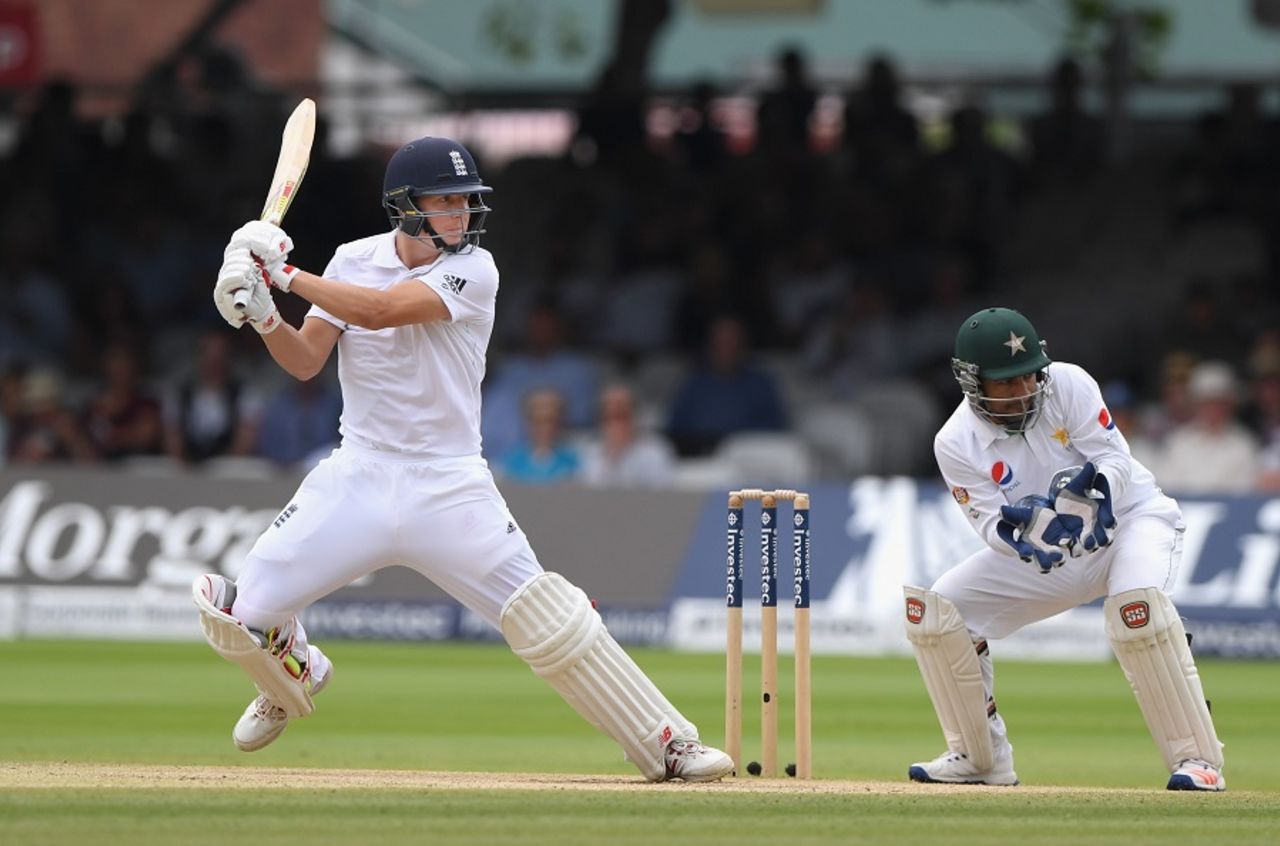Gary Ballance plays a cut, England v Pakistan, 1st Investec Test, Lord's, 4th day, July 17, 2016