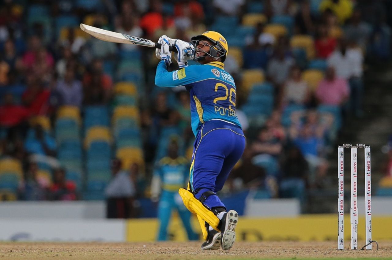 Nicholas Pooran hammered 81 off 39 balls, Barbados Tridents v St Lucia Zouks, CPL 2016, Bridgetown, July 17, 2016