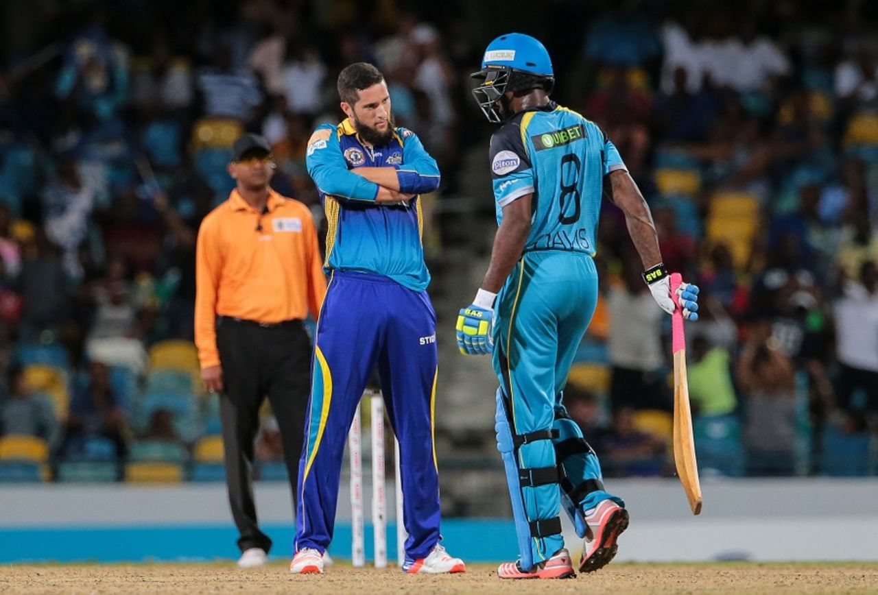 Wayne Parnell picked up a couple of wickets, Barbados Tridents v St Lucia Zouks, CPL 2016, Bridgetown, July 17, 2016