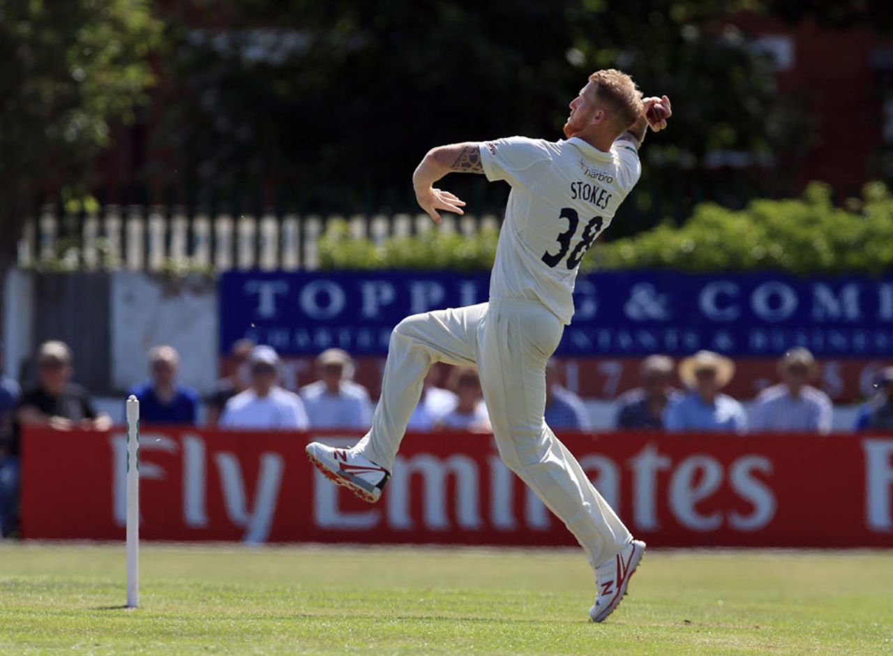 Ben Stokes made the first breakthrough of the morning, Lancashire v Durham, County Championship, Division One, Southport, 3rd day, July 18, 2016