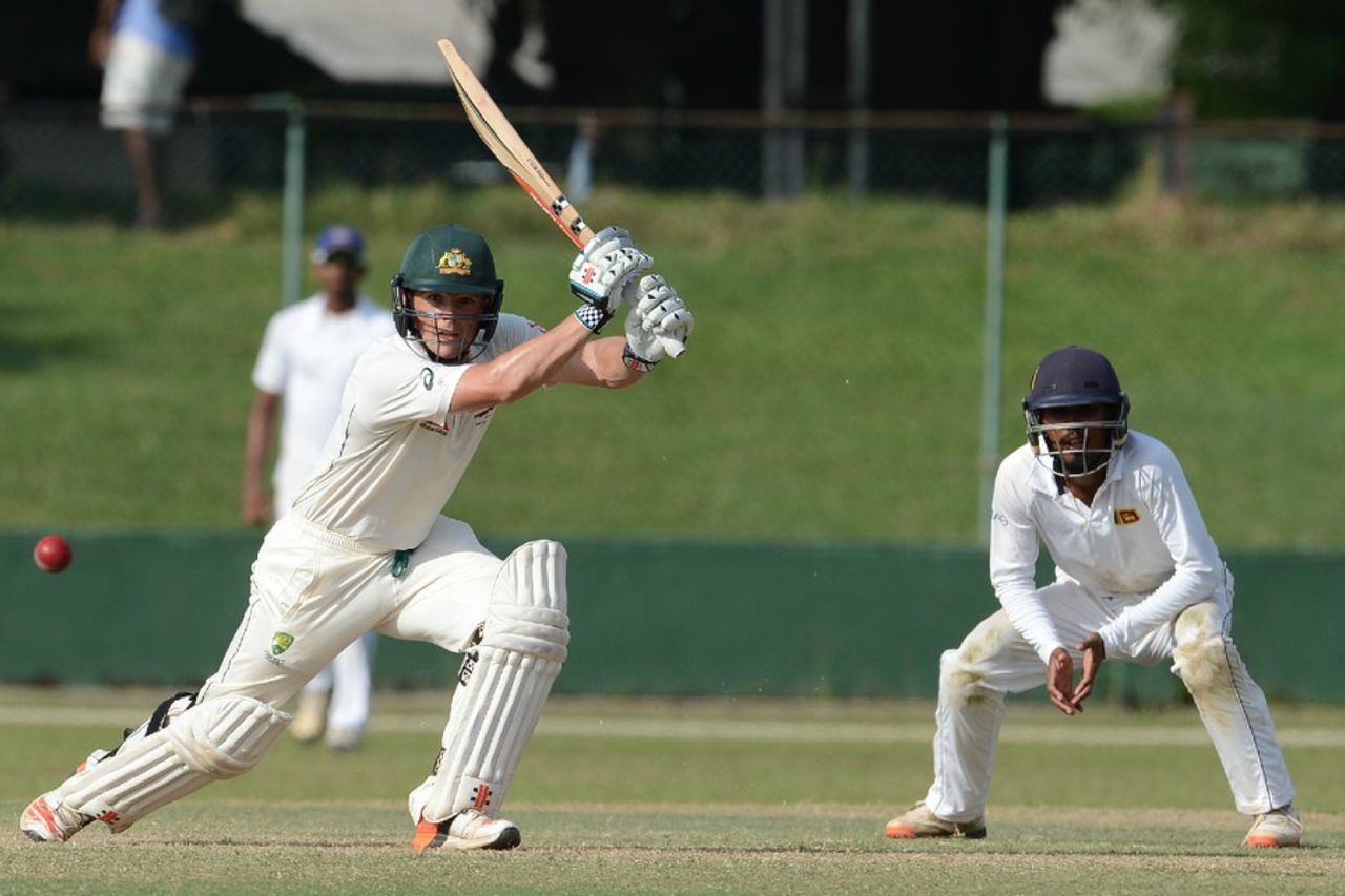 Steve O'Keefe struck a brisk half-century, Sri Lankan XI v Australians, Colombo, July 19, 2016