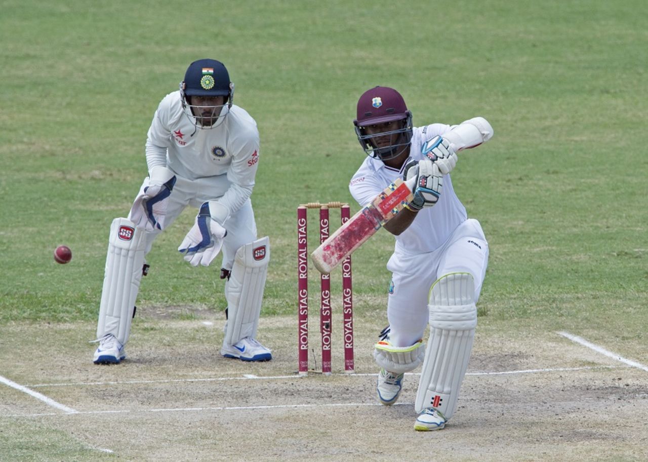 Kraigg Brathwaite made 74 in West Indies' first innings, West Indies v India, 1st Test, Antigua, 3rd day, July 23, 2016