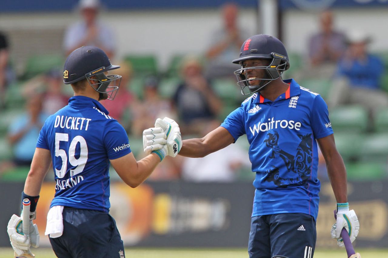Ben Duckett and Daniel Bell-Drummond put on an unbroken 367 for the second wicket, England Lions v Sri Lanka A, Tri-series, Canterbury, July 25, 2016