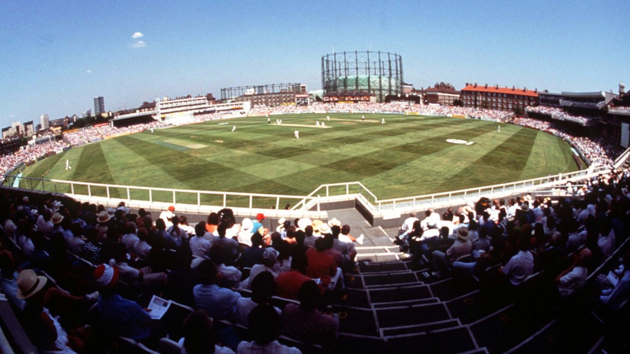 Spectators watch the one-day match between England and Pakistan, Texaco Trophy, The Oval, May 22, 1992