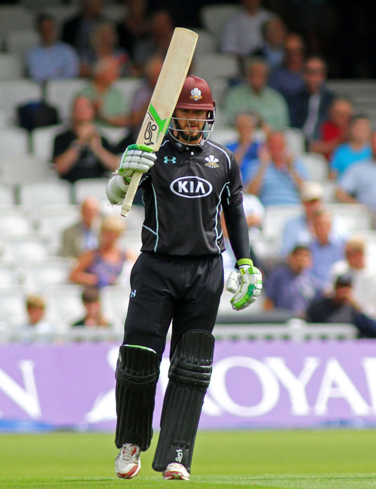 Steven Davies anchored the innings with a half-century, Surrey v Gloucestershire, Royal London Cup, South Group, The Oval, July 27, 2016