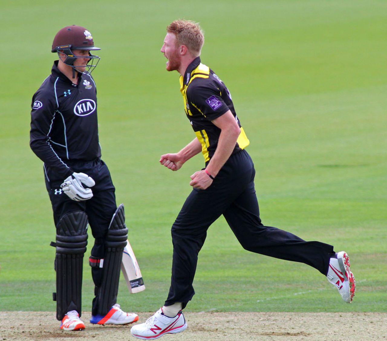 Jason Roy was one of Liam Norwell's three victims, Surrey v Gloucestershire, Royal London Cup, South Group, The Oval, July 27, 2016