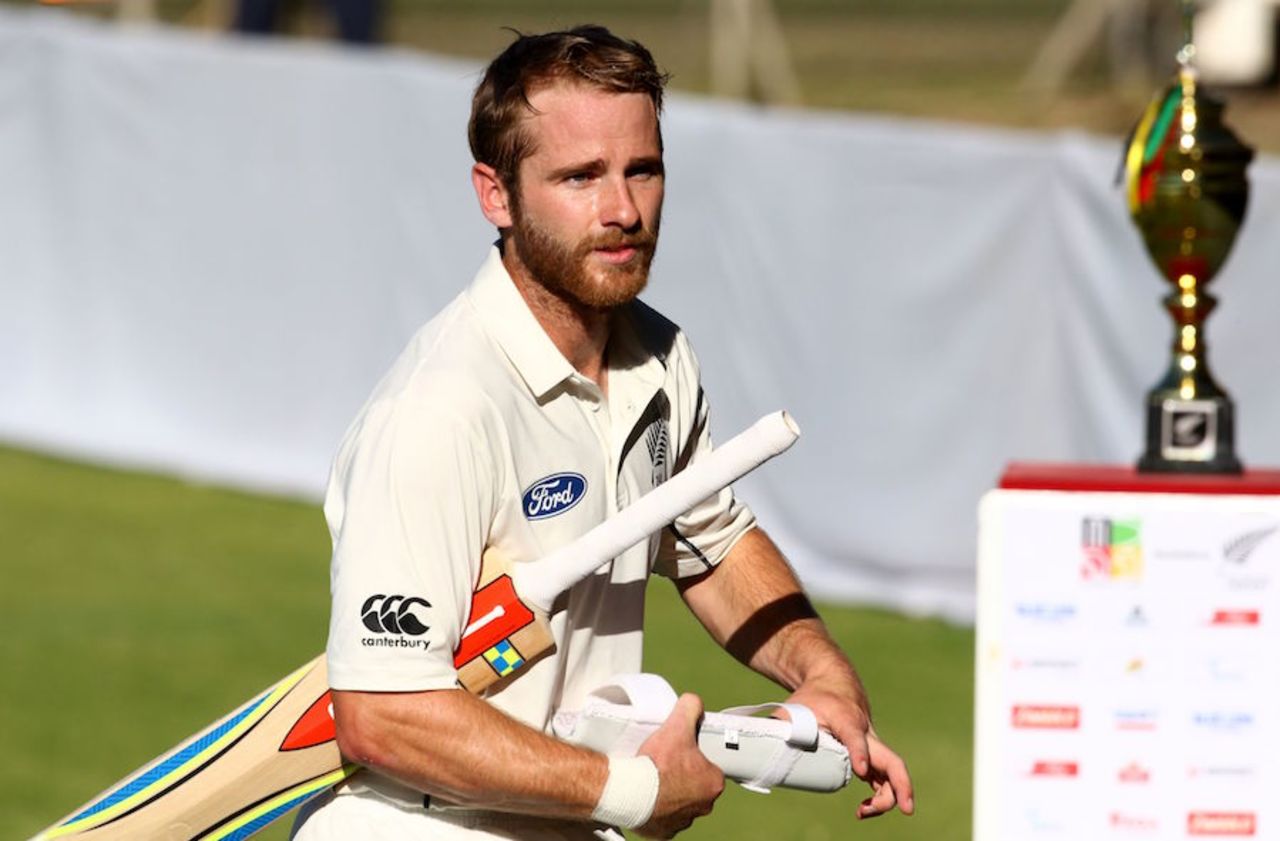 Kane Williamson fell nine short of a century on Test captaincy debut, Zimbabwe v New Zealand, 1st Test, Bulawayo, 2nd day, July 29, 2016