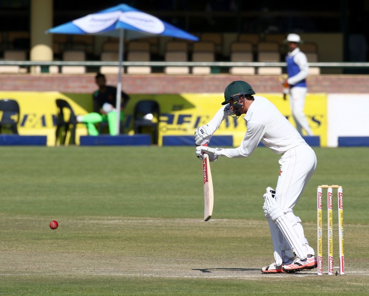 Sean Williams guides one to the off side, Zimbabwe v New Zealand, 1st Test, Bulawayo, 4th day, July 31, 2016