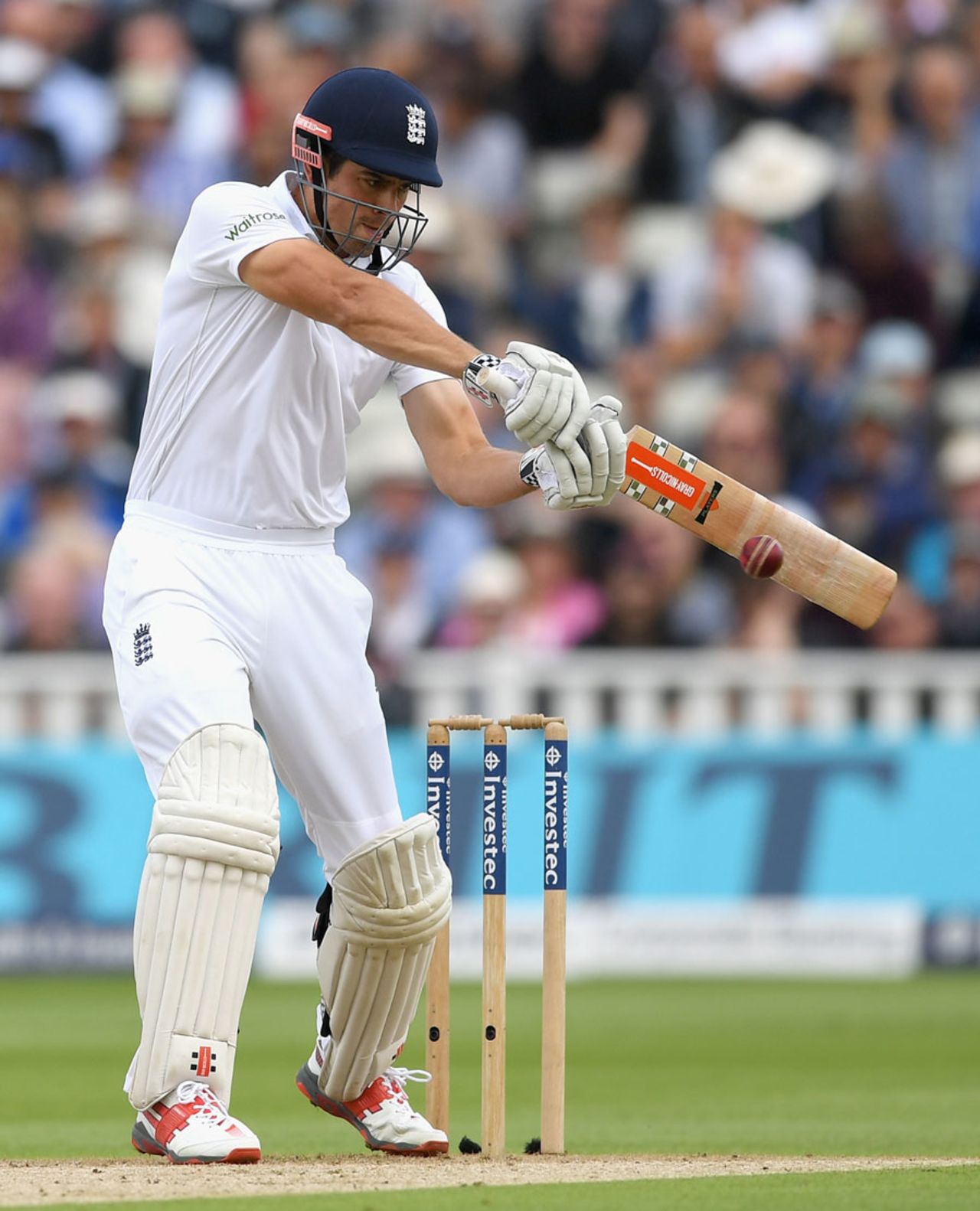 Alastair Cook tucks into a cut stroke, England v Pakistan, 3rd Test, Edgbaston, 1st day, August 3, 2016