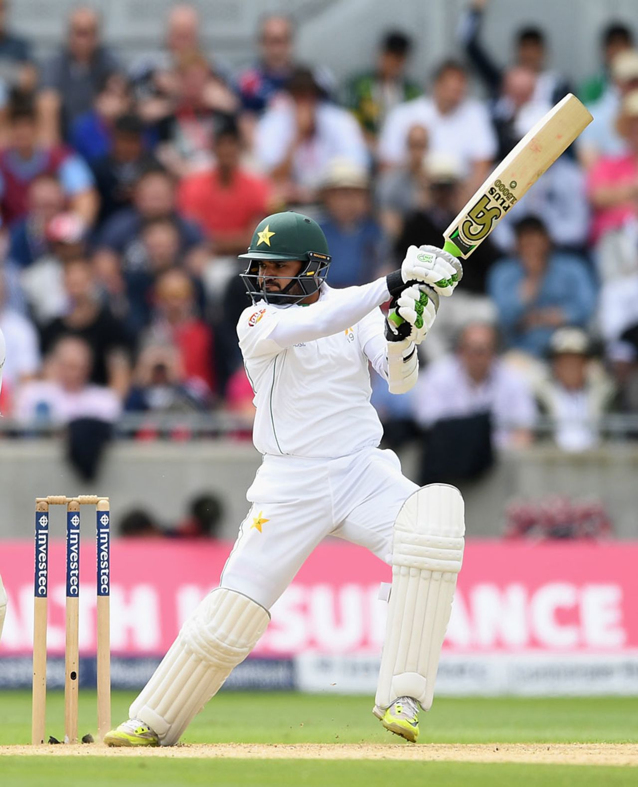 Azhar Ali cracks through the off side, England v Pakistan, 3rd Investec Test, Edgbaston, 2nd day, August 4, 2016