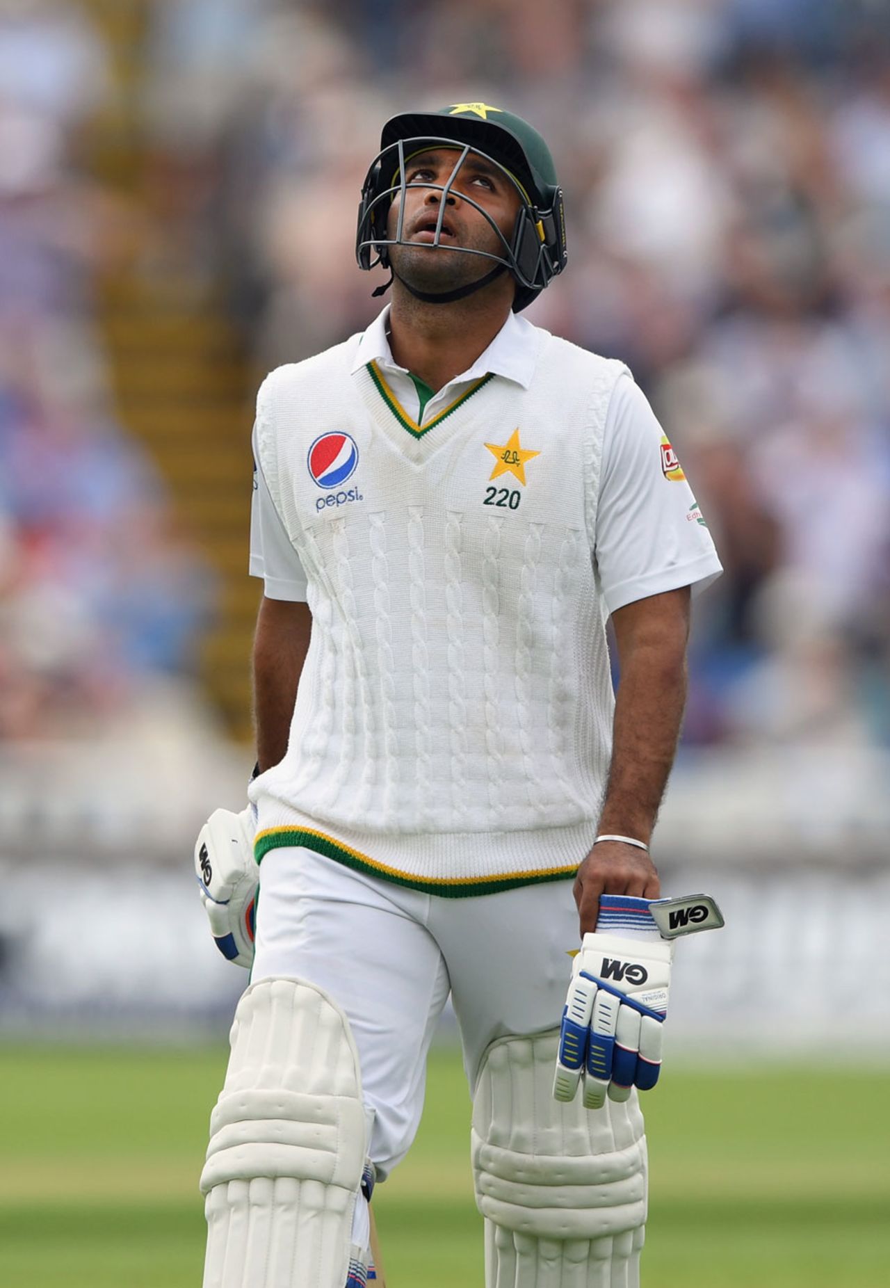 Sami Aslam made his highest Test but couldn't hide his disappointment, England v Pakistan, 3rd Investec Test, Edgbaston, 2nd day, August 4, 2016