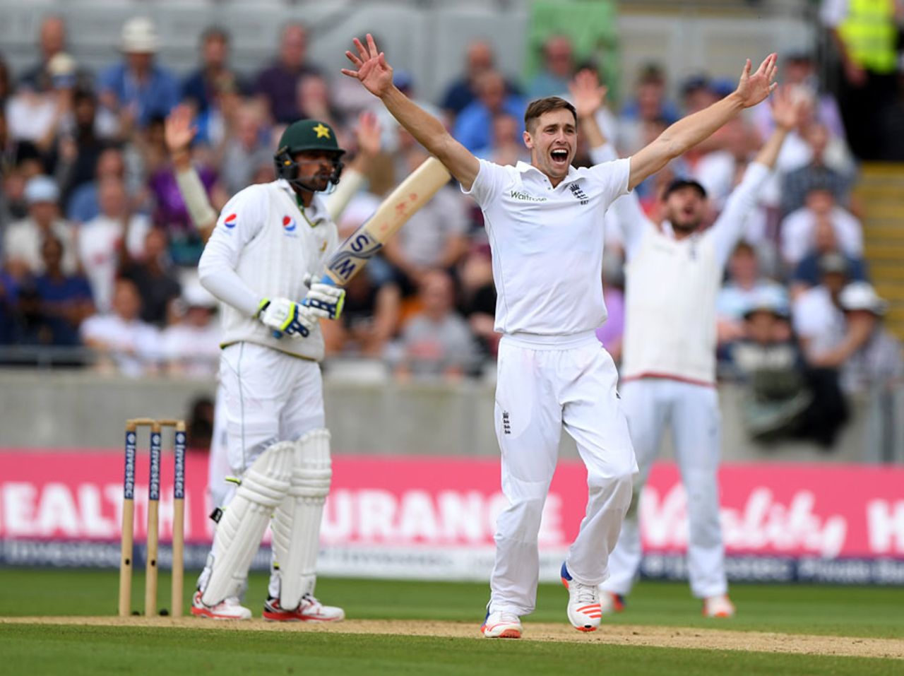 Mohammad Amir was lbw to Chris Woakes on review, England v Pakistan, 3rd Investec Test, Edgbaston, 2nd day, August 5, 2016