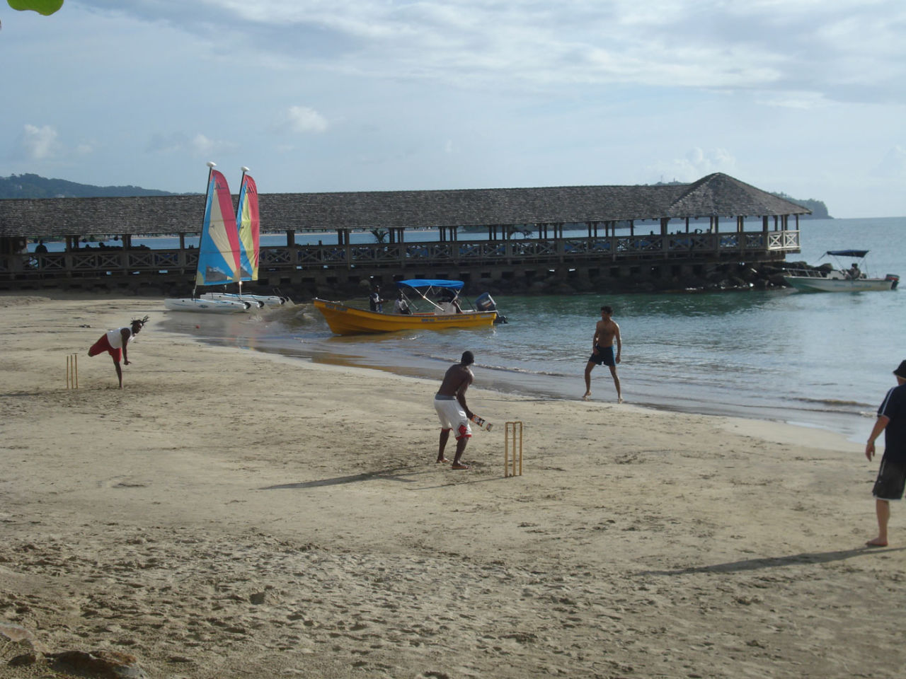 <b>Gautam Bhimani:</b> St Lucia. We had booked a boat to go out to snorkel. We were asked to wait 20 minutes. Why? The three boatmen had to finish a grudge beach cricket match