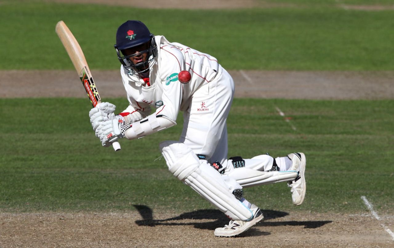 Haseeb Hameed in defiant pose, Hampshire v Lancashire, Specsavers Championship Division One, Ageas Bowl, August 7, 2016