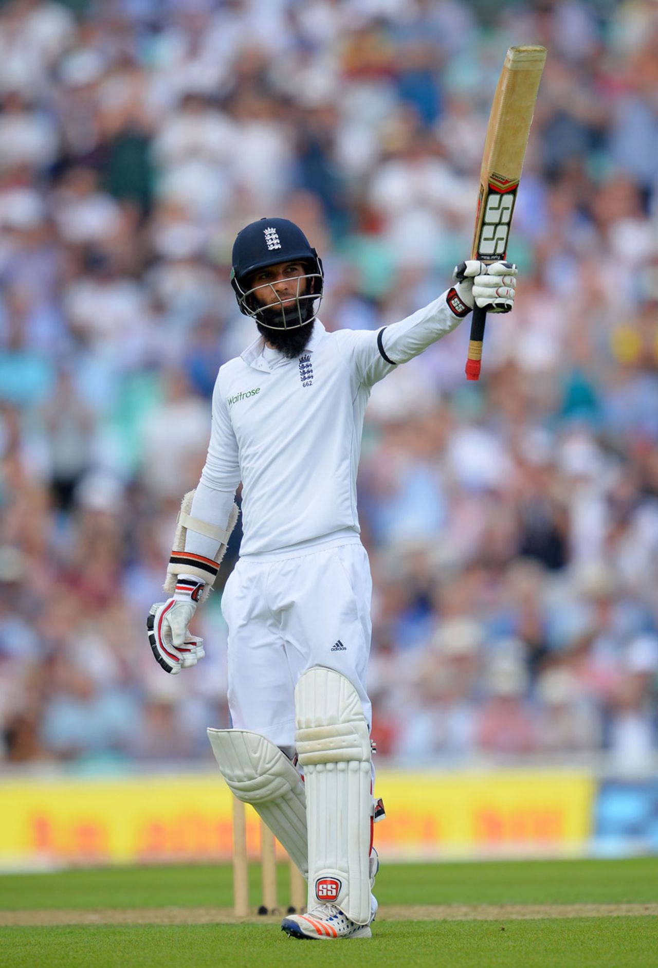 Moeen Ali made his third consecutive fifty, England v Pakistan, 4th Test, The Oval, 1st day, August 11, 2016