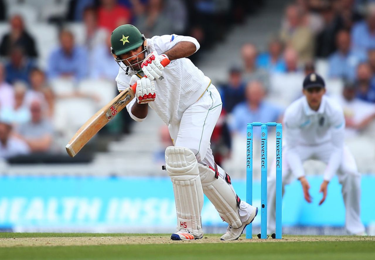Sarfraz Ahmed resumed briskly on the third morning, England v Pakistan, 4th Test, The Oval, 3rd day, August 13, 2016