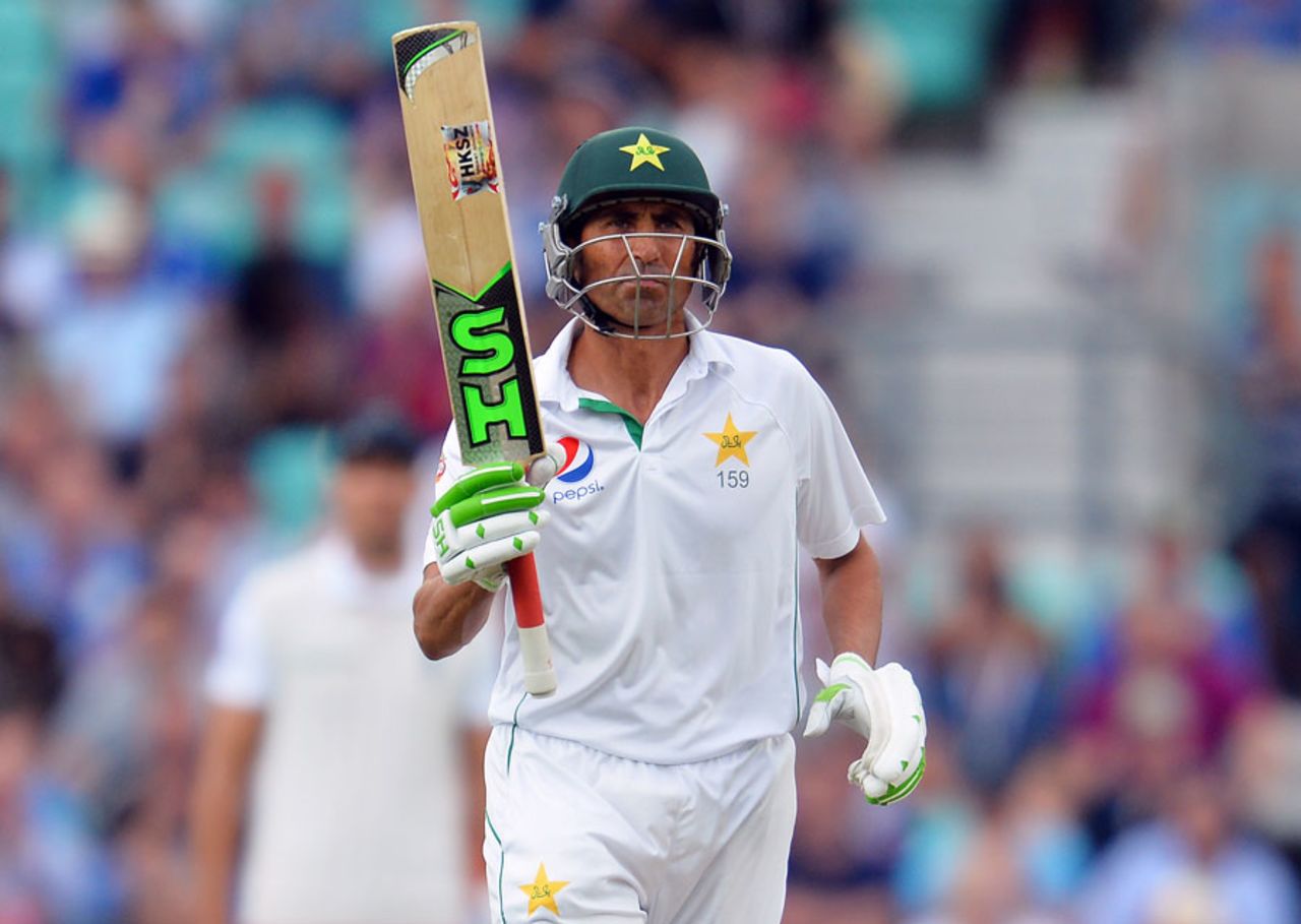 Younis Khan progressed past 150, England v Pakistan, 4th Test, The Oval, 3rd day, August 13, 2016