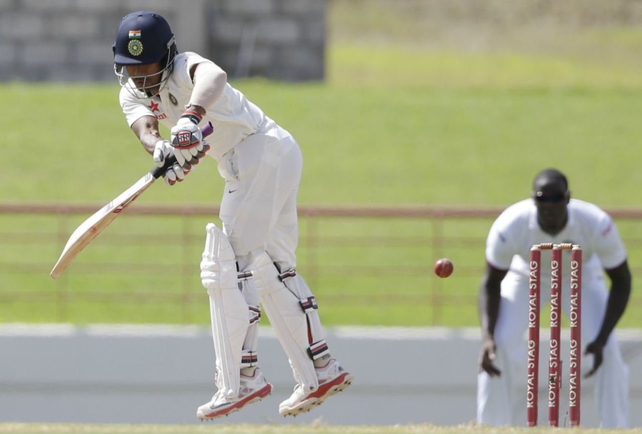 Wriddhiman Saha flicks awkwardly, West Indies v India, 3rd Test, Gros Islet, 5th day, August 13, 2016