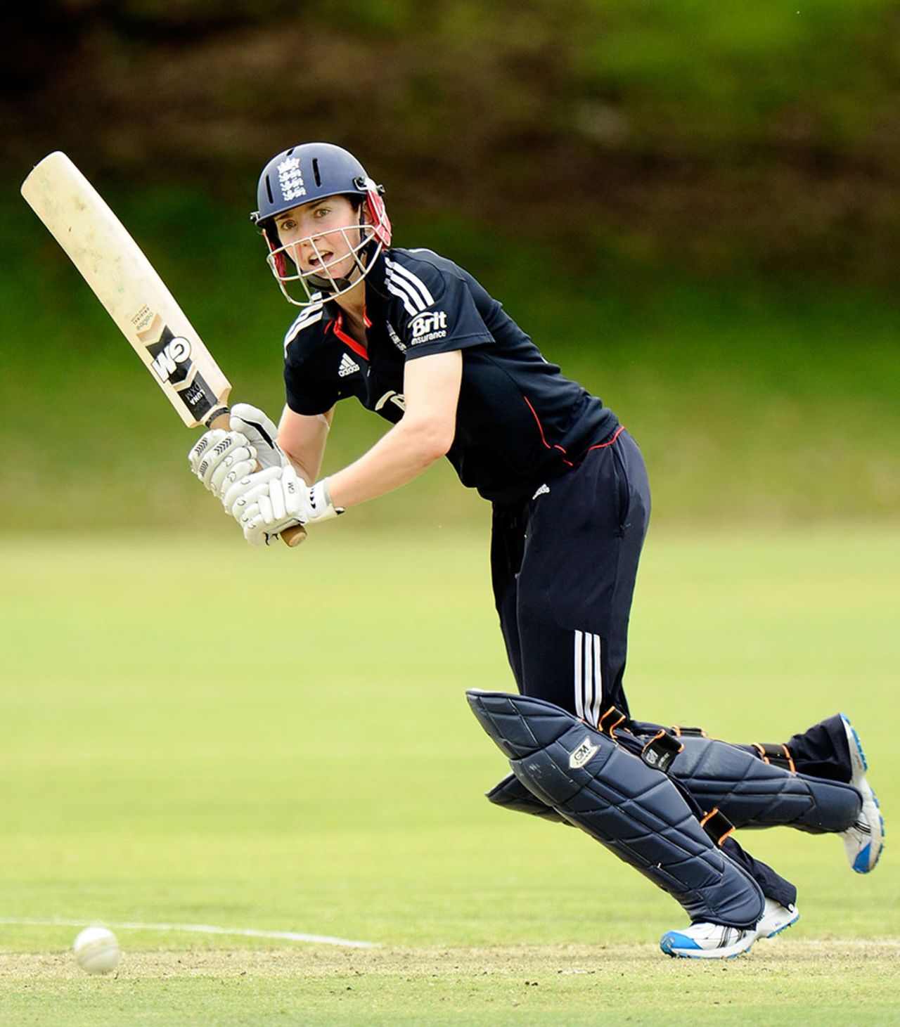 Beth Morgan batting for England against Western Australia