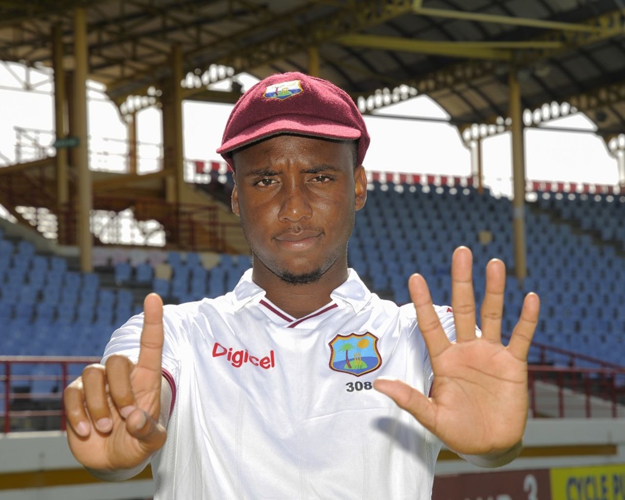Miguel Cummins took six wickets in the second innings, West Indies v India, 3rd Test, Gros Islet, 5th day, August 13, 2016