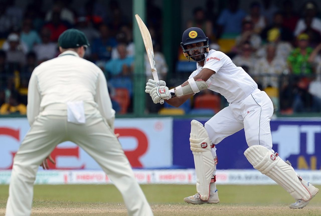 Dinesh Chandimal flicks through square leg, Sri Lanka v Australia, 3rd Test, SSC, 4th day, August 16, 2016