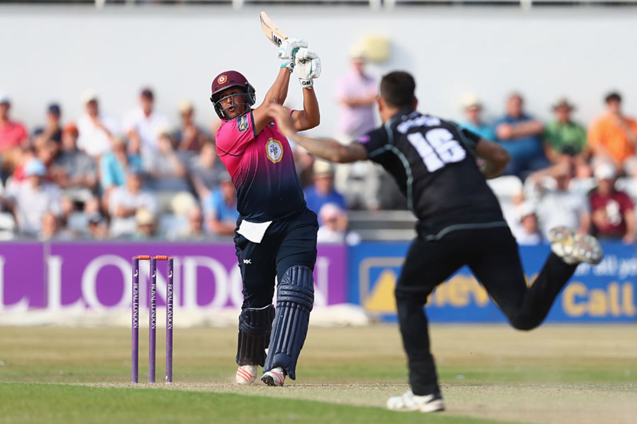 Rory Kleinveldt hammered vital late runs, Northamptonshire v Surrey, Royal London Cup, Quarter-final, Wantage Road, August 18, 2016