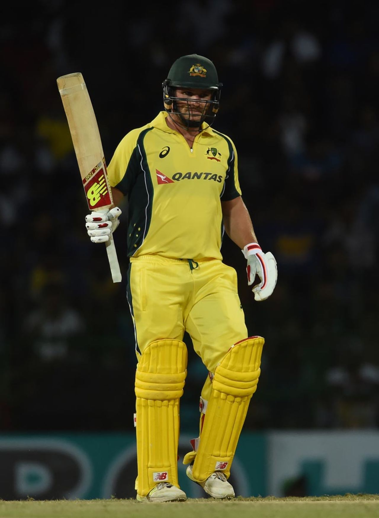 Aaron Finch reached his fifty off 37 balls, Sri Lanka v Australia, 1st ODI, R Premadasa Stadium, August 21, 2016