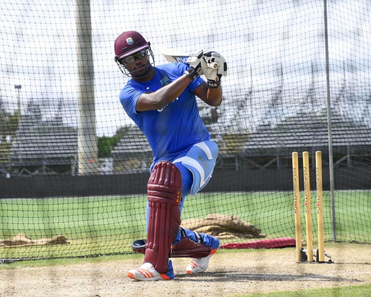 Johnson Charles has a hit at the nets, Lauderhill, August 26, 2016