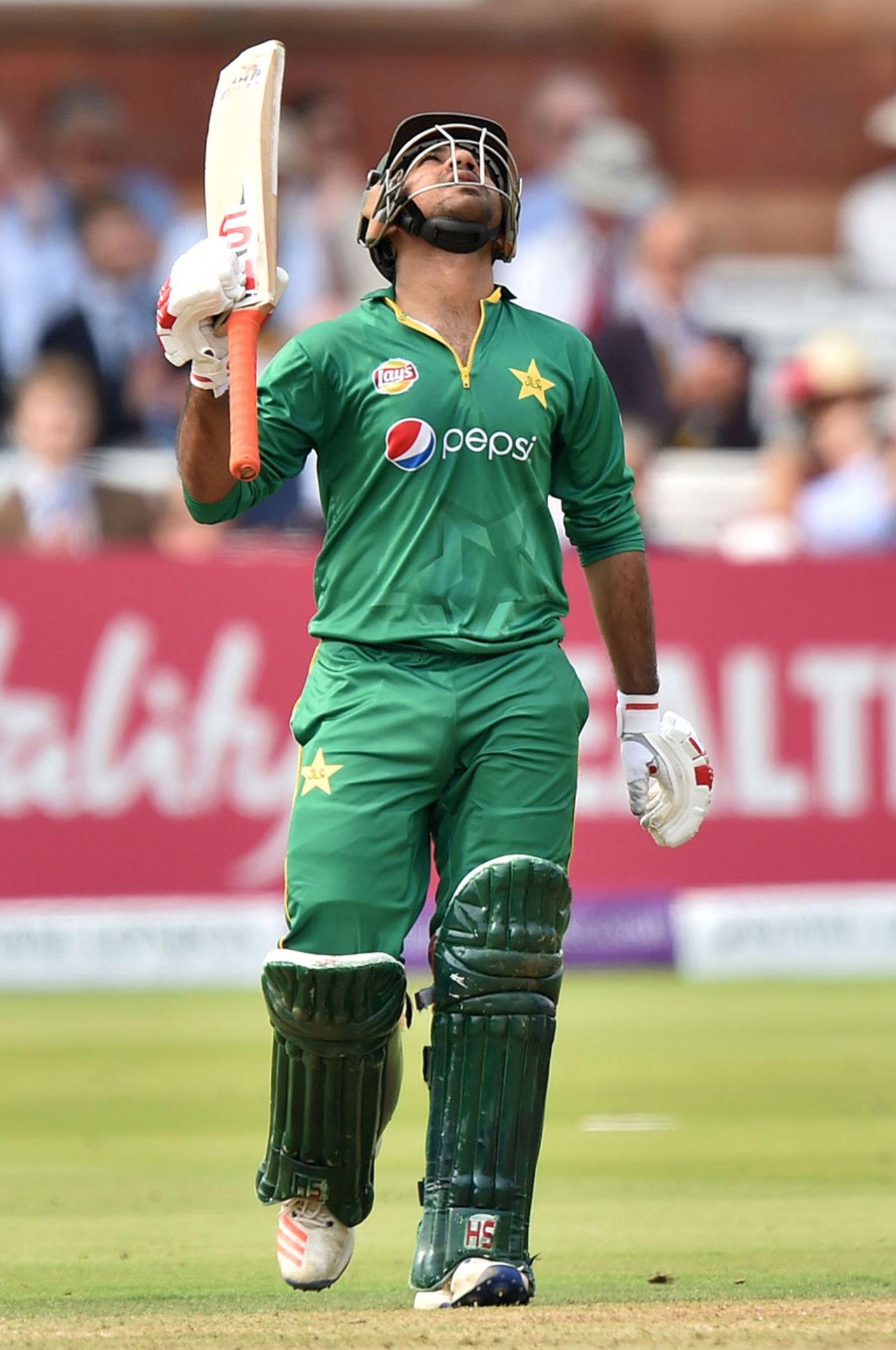 Sarfraz Ahmed made his second fifty of the series, England v Pakistan, 2nd ODI, Lord's, August 27, 2016