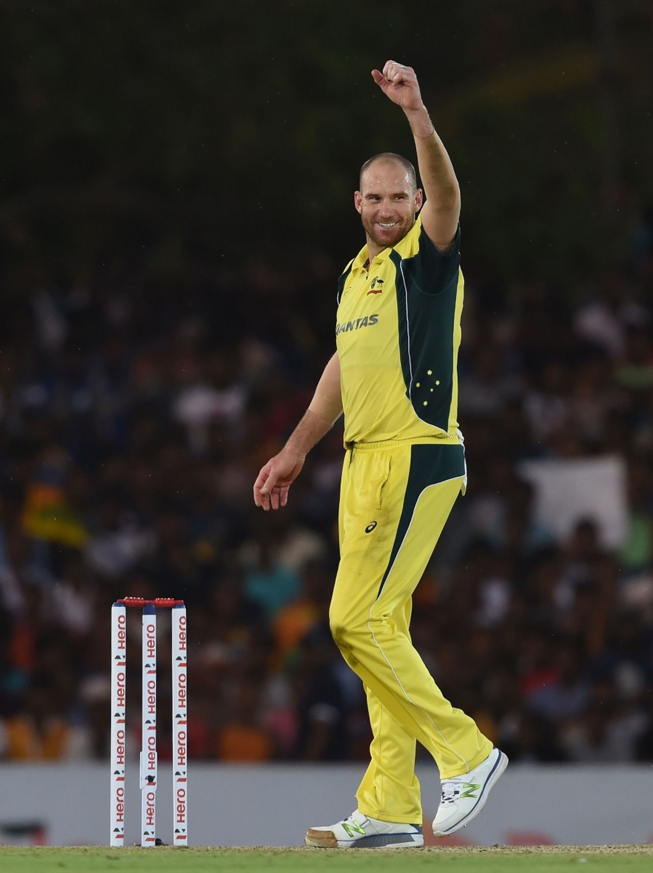 John Hastings picked up his maiden five-wicket haul, Sri Lanka v Australia, 4th ODI, Dambulla, August 31, 2016