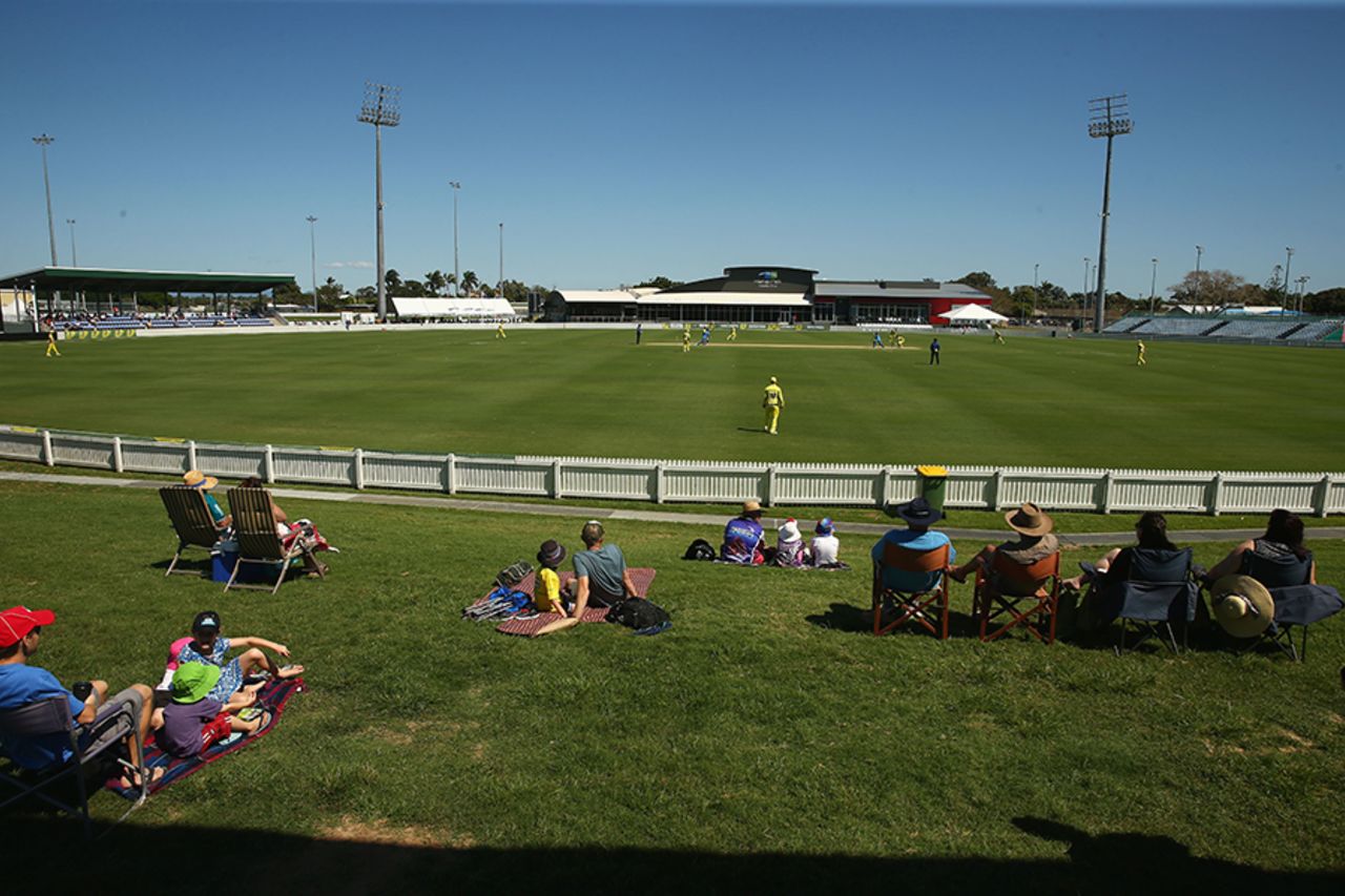 Spectators watch the Quadrangular A-team series final at Harrup Park, Australia A v India A, Quadrangular A-team one-day series, final, Mackay, September 4, 2016