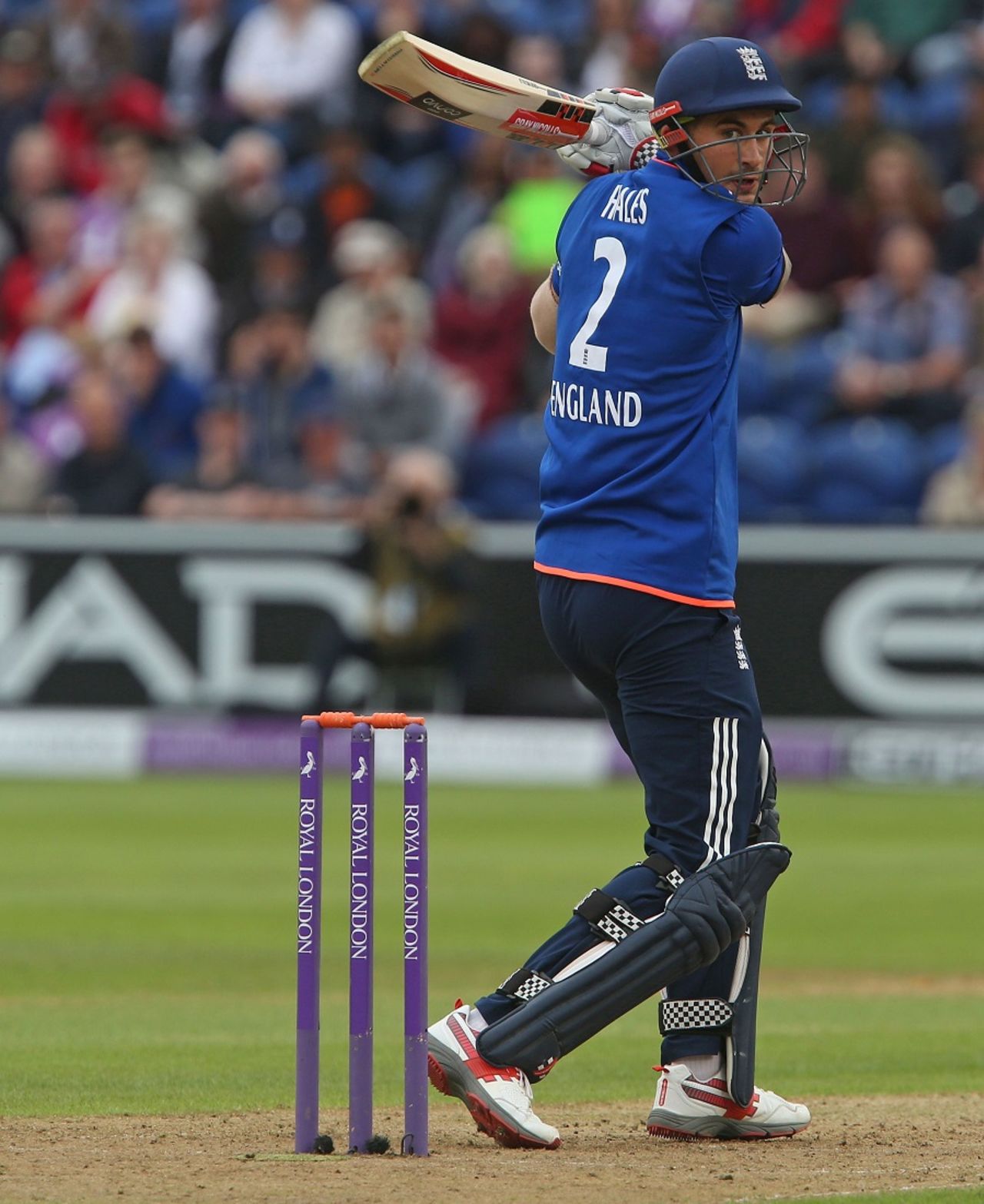 Alex Hales slashes one behind square, England v Pakistan, 5th ODI, Cardiff, September 4, 2016