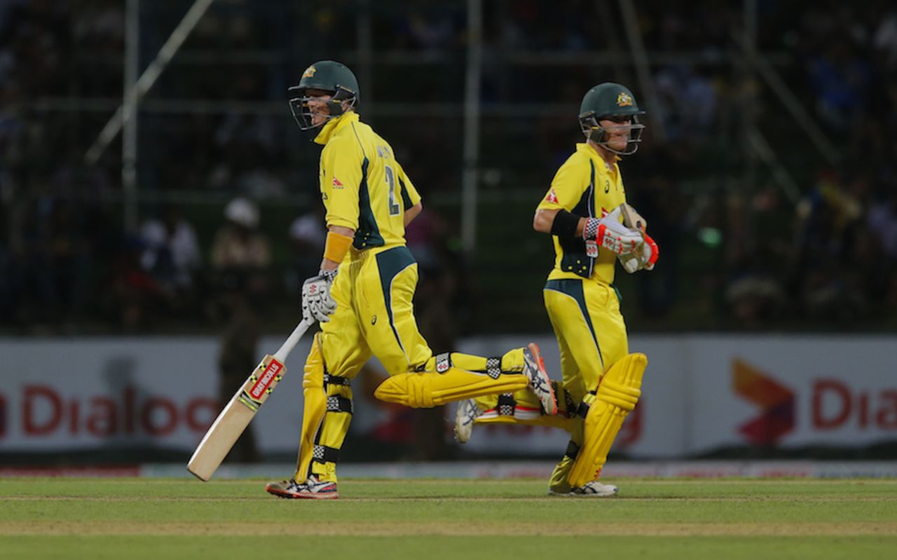 George Bailey and David Warner revived Australia's chase, Sri Lanka v Australia, 5th ODI, Pallekele, September 4, 2016