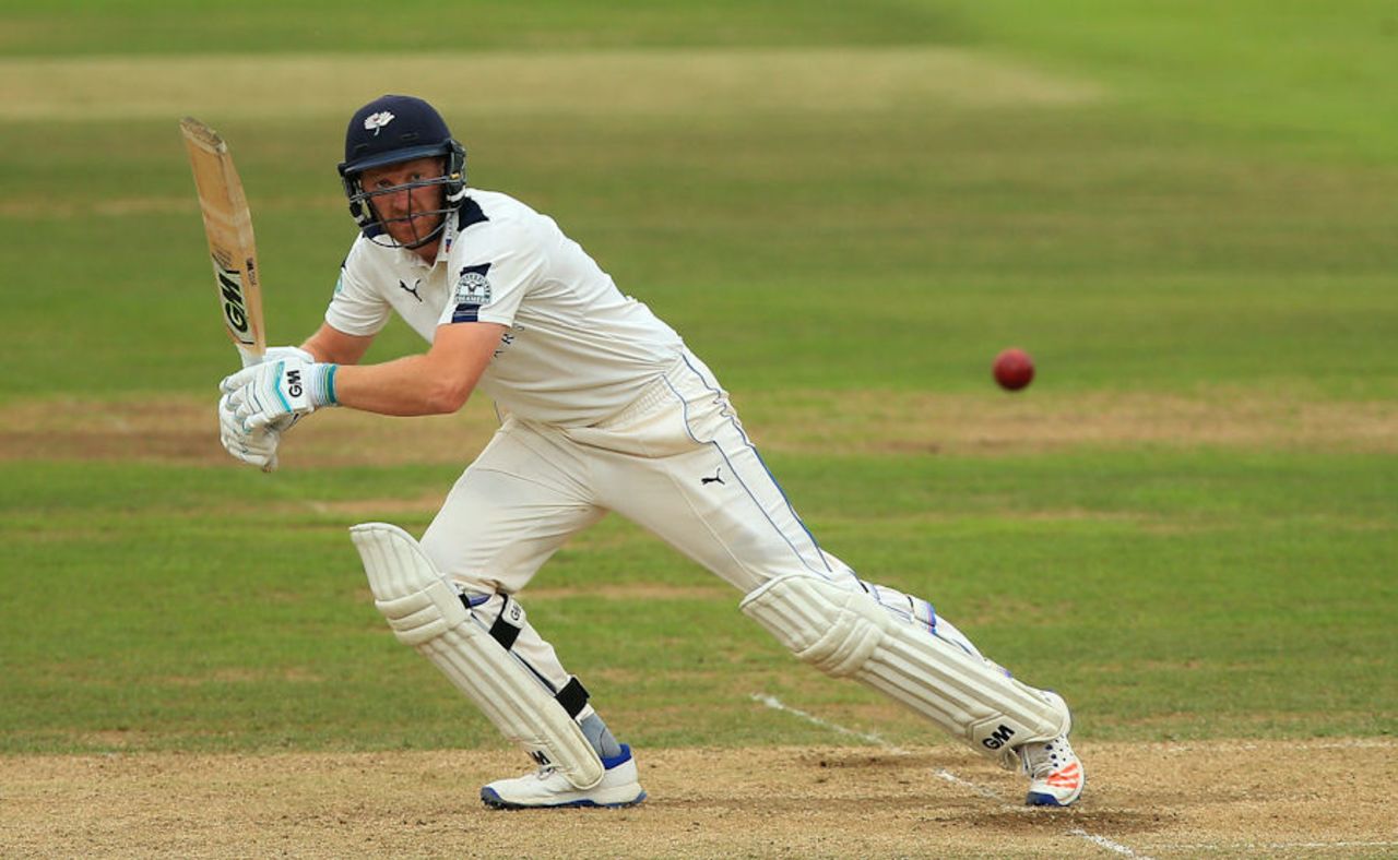 Yorkshire captain Andrew Gale steers into the off side, Hampshire v Yorkshire, Specsavers Championship, Division One, Ageas Bowl, September 2, 2016