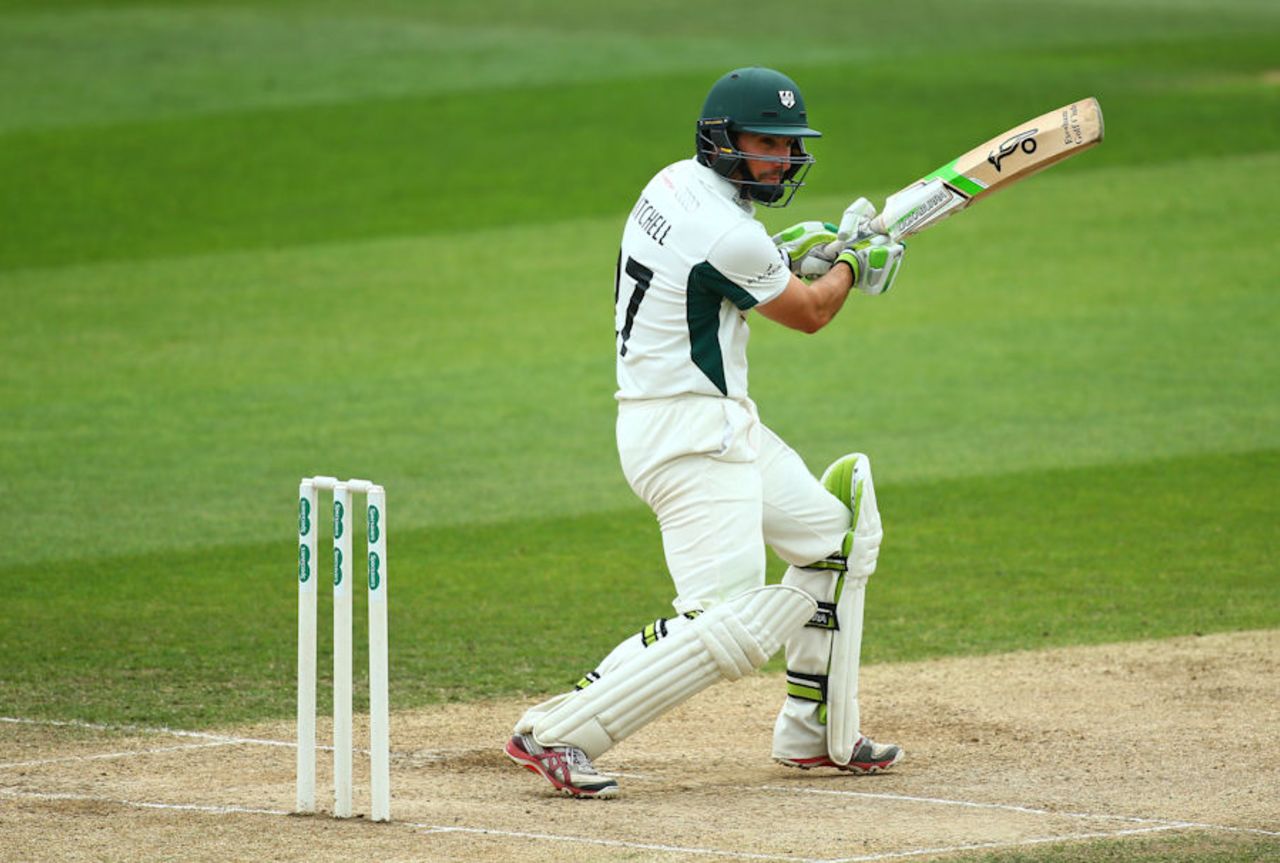 Daryl Mitchell bats for Worcestershire, Essex v Worcestershire, Specsavers Championship Division Two, Chelmsford, September 3, 2016