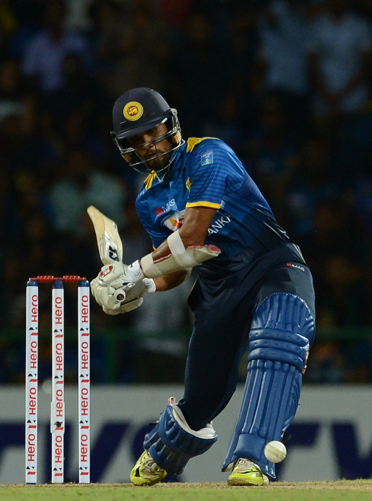 Dinesh Chandimal fought with a 43-ball 58 for Sri Lanka, Sri Lanka v Australia, 1st T20I, Pallekele, September 6, 2016