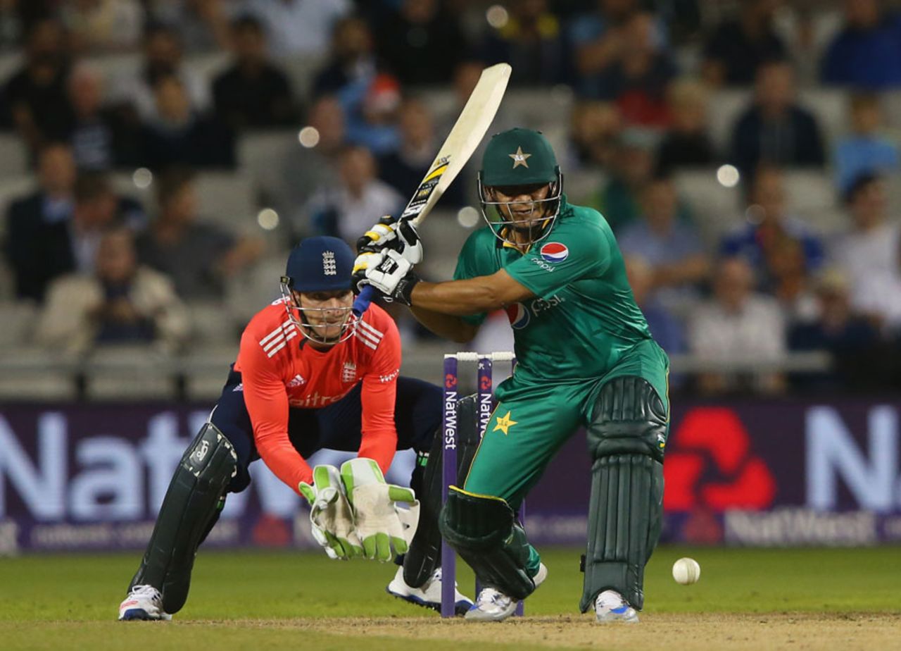 Khalid Latif finished unbeaten on 59 from 42 balls, England v Pakistan, only T20, Old Trafford, September 7, 2016