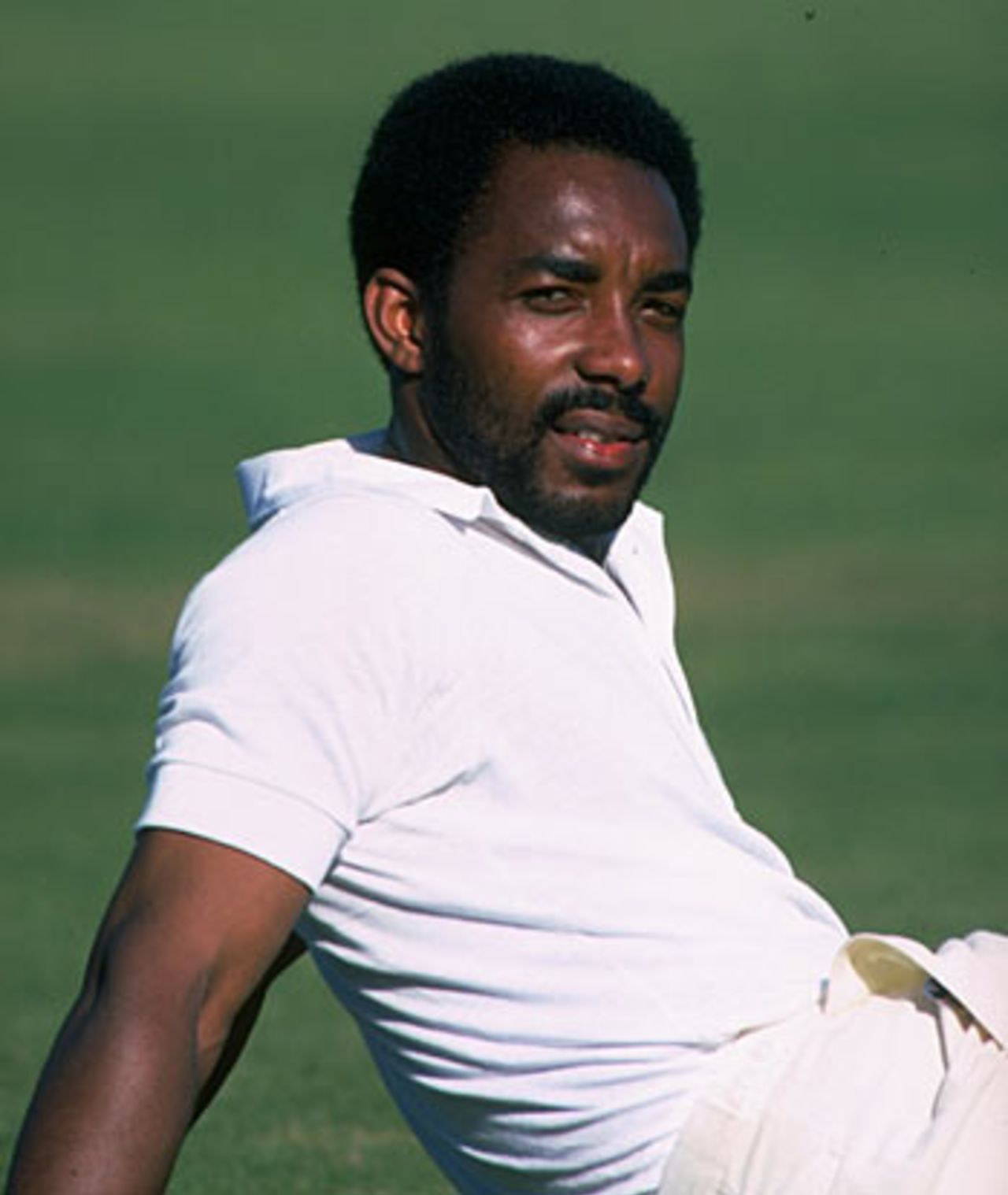 Roland Butcher relaxes in Barbados, 1981