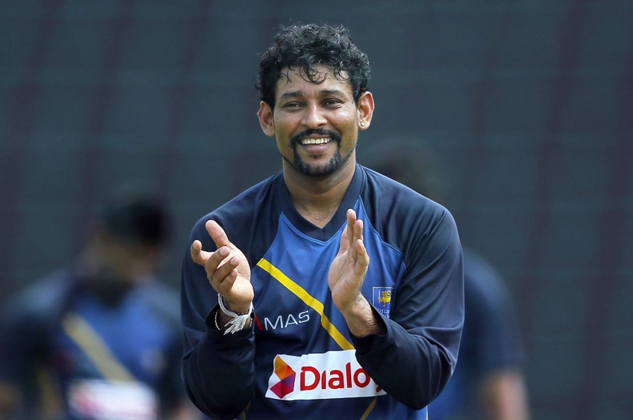 Tillakaratne Dilshan looks relaxed ahead of his last international match, Colombo, September 8, 2016