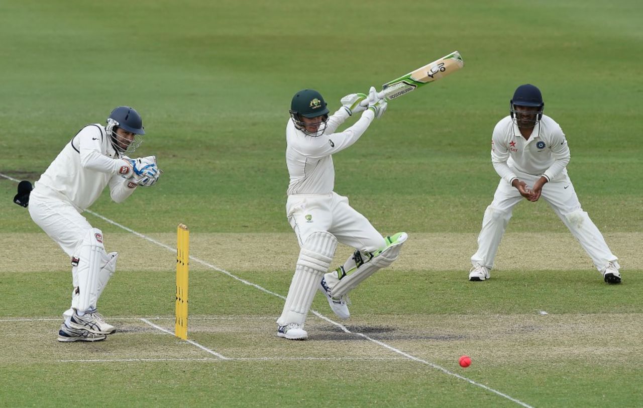 Peter Handscomb top-scored with 87, Australia A v India A, 1st unofficial Test, 2nd day, Brisbane, September 9, 2016