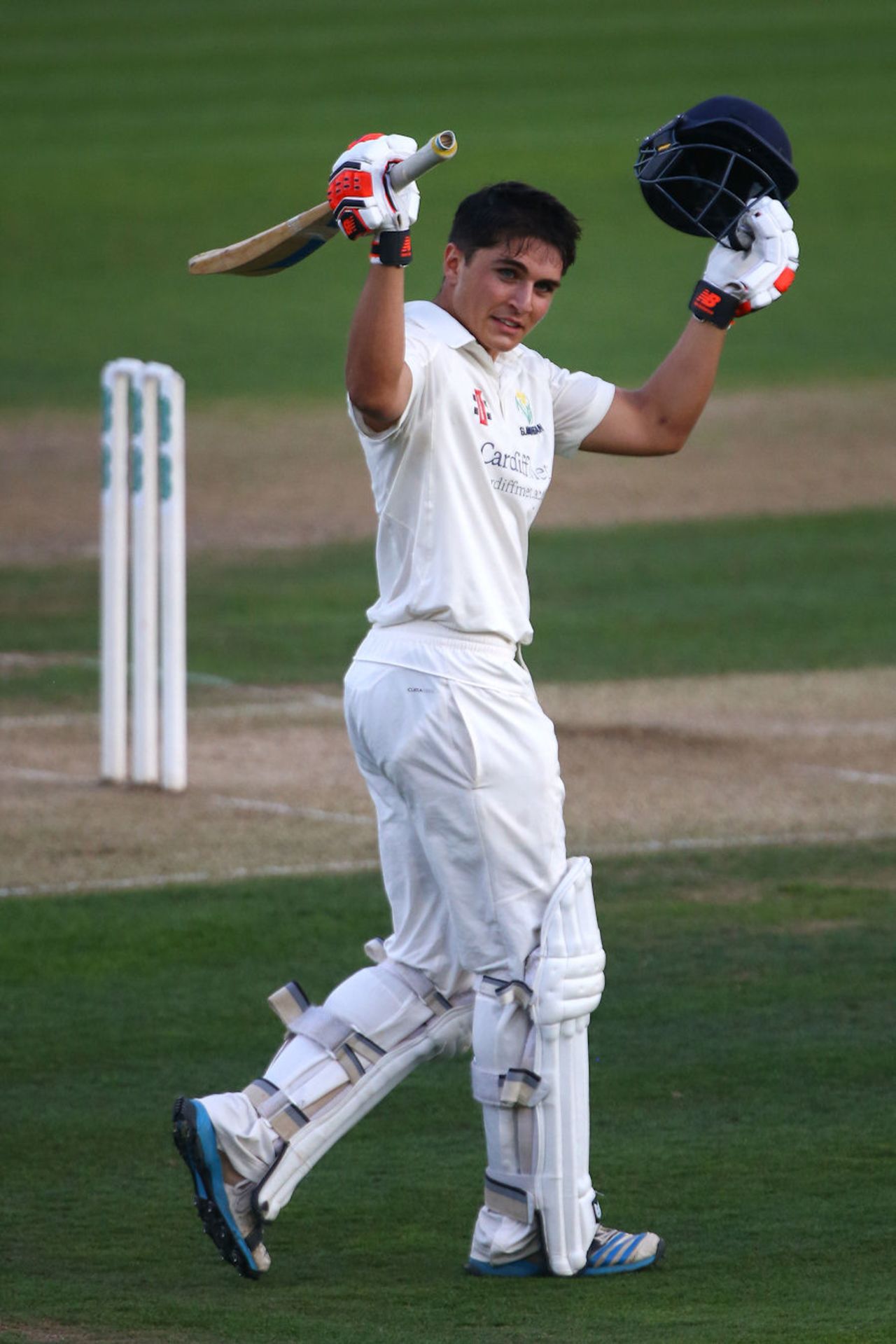 Kiran Carlson became Glamorgan's youngest first-class century maker, Essex v Glamorgan, Specsavers Championship Division Two, Chelmsford, September 12, 2016