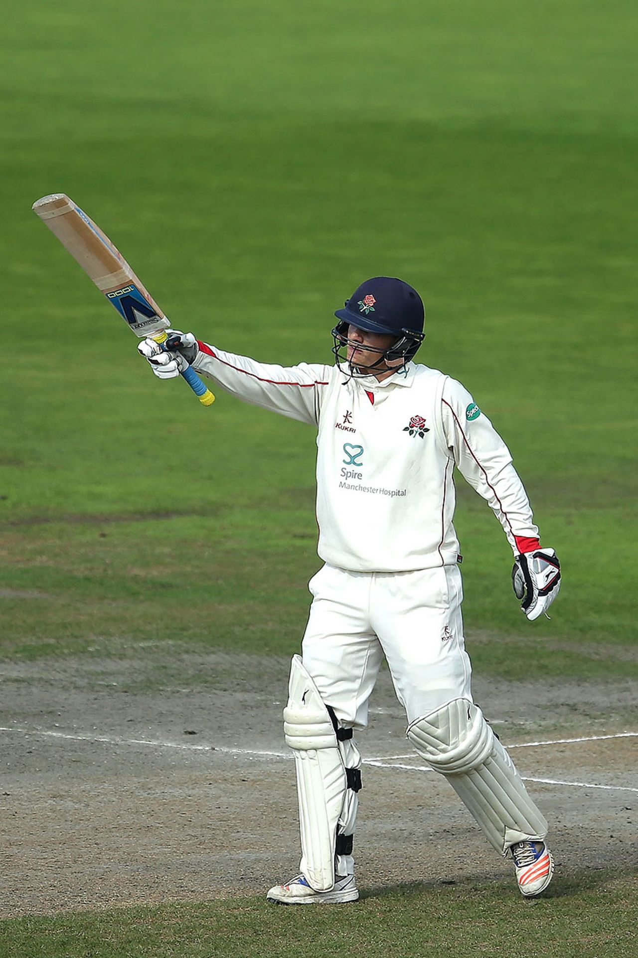 Rob Jones brought up his half-century, Lancashire v Middlesex, County Championship, Division One, Old Trafford, 3rd day, September 14, 2016
