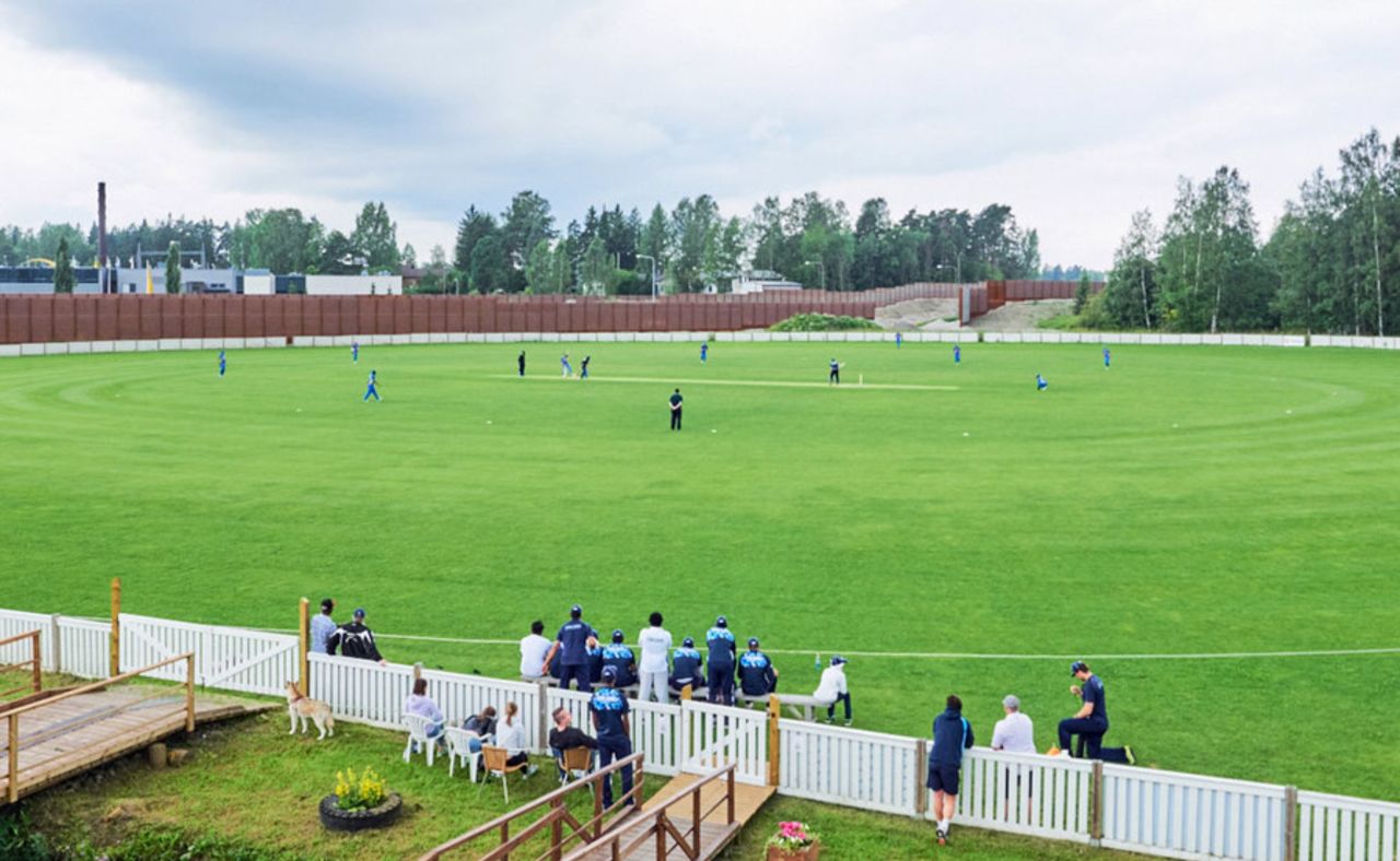 A view of Finland's national cricket ground, Kerava