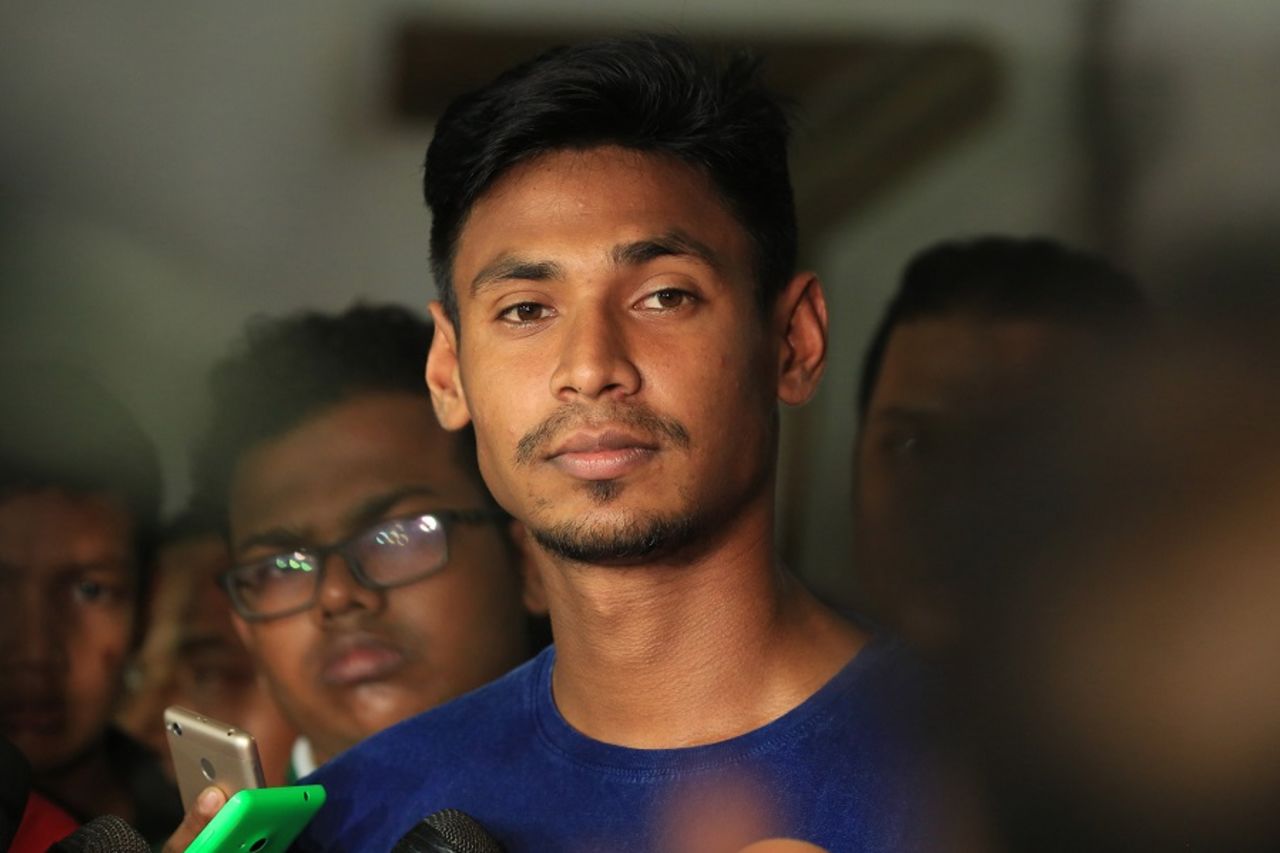 Mustafizur Rahman addresses the press, Dhaka, September 19. 2016