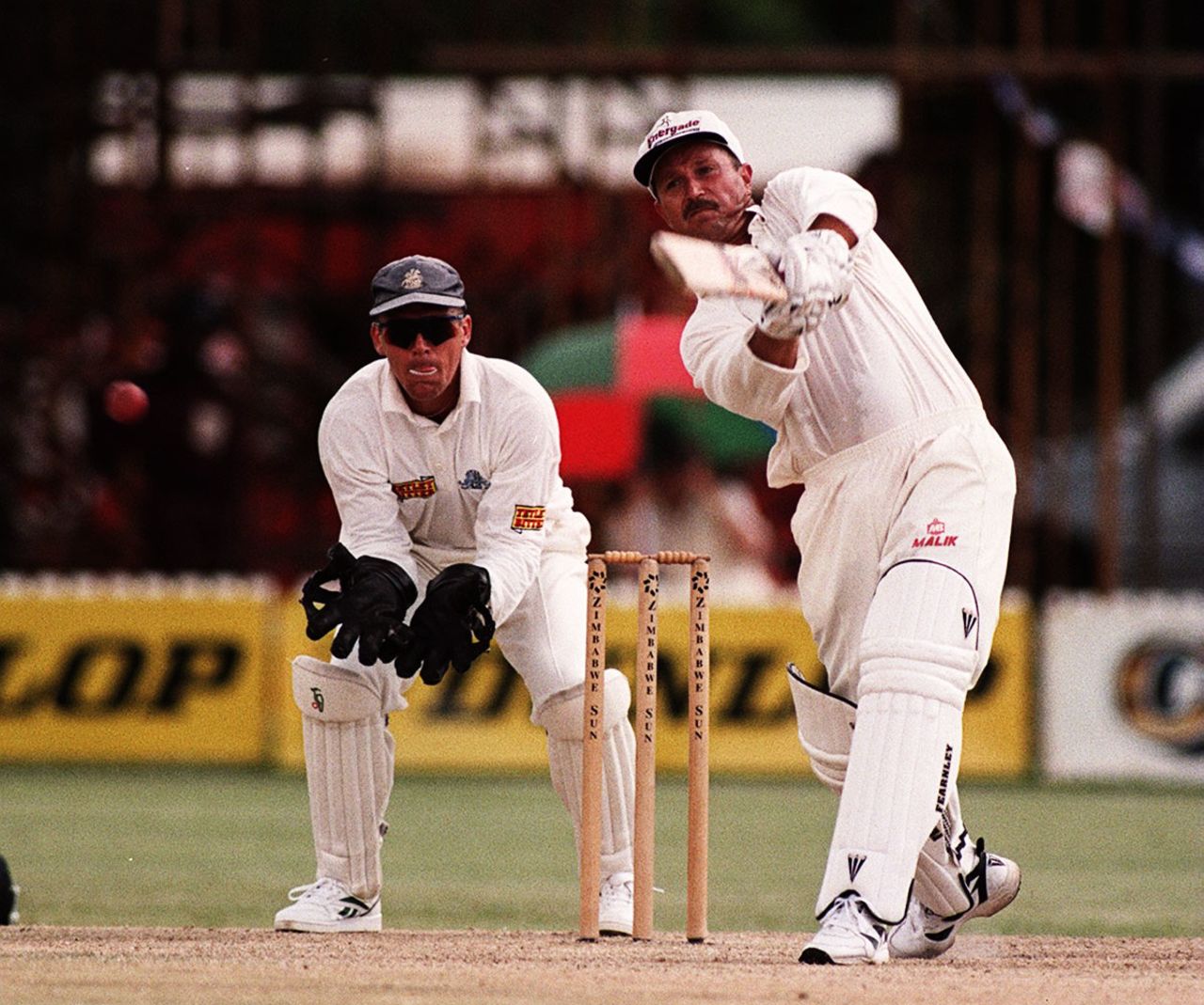 Dave Houghton bats against England, Harare, December 4, 1996