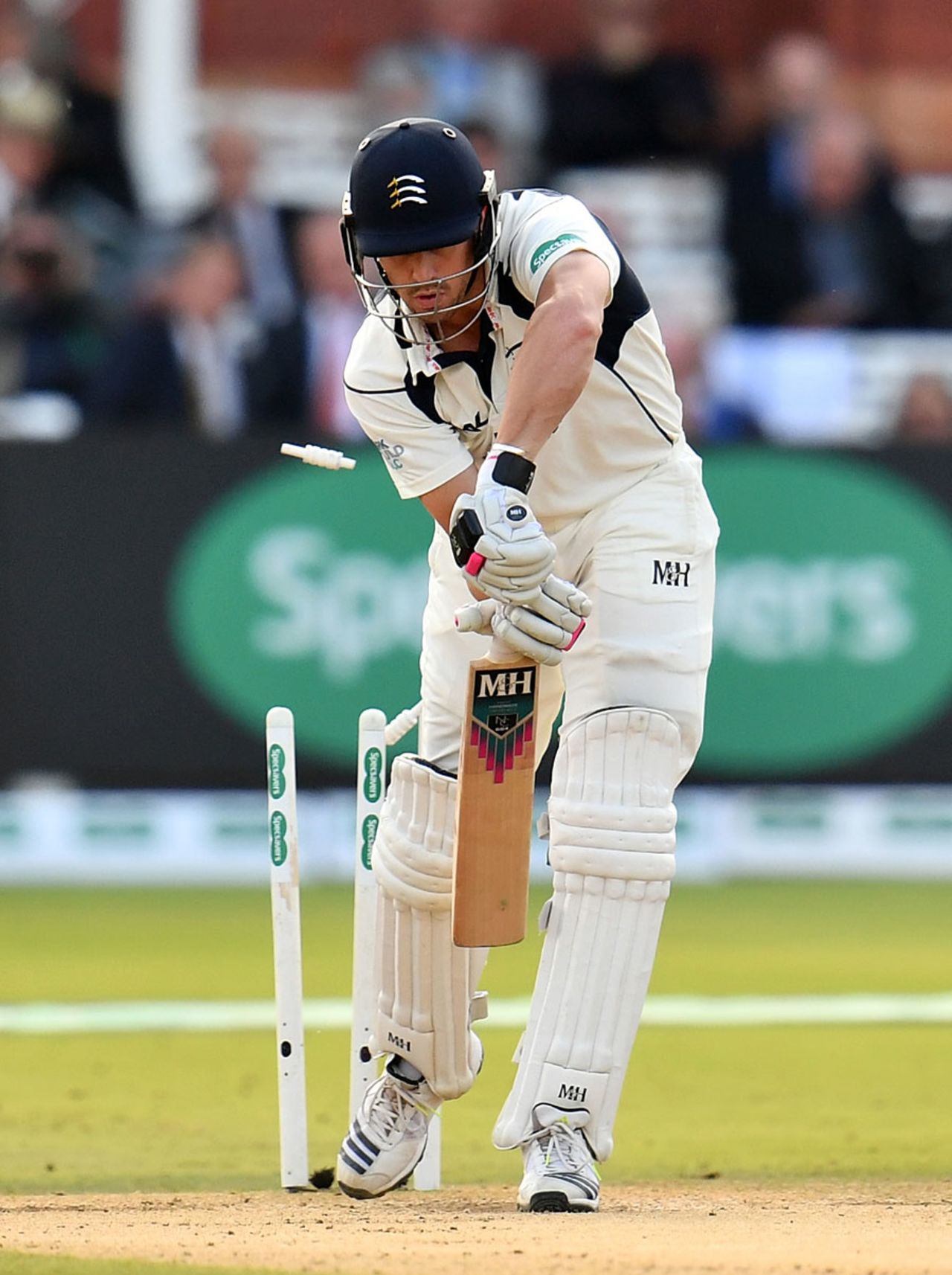 Nick Compton was cleaned up by Jack Brooks, Middlesex v Yorkshire, County Championship, Division One, Lord's, 1st day, September 22, 2016