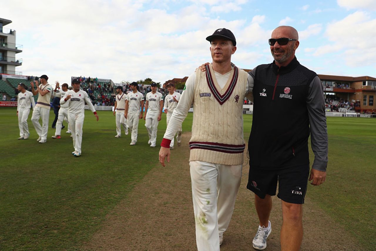 Chris Rogers announced his retirement after Somerset's victory, Somerset v Nottinghamshire, County Championship, Division One, Taunton, September 22, 2016