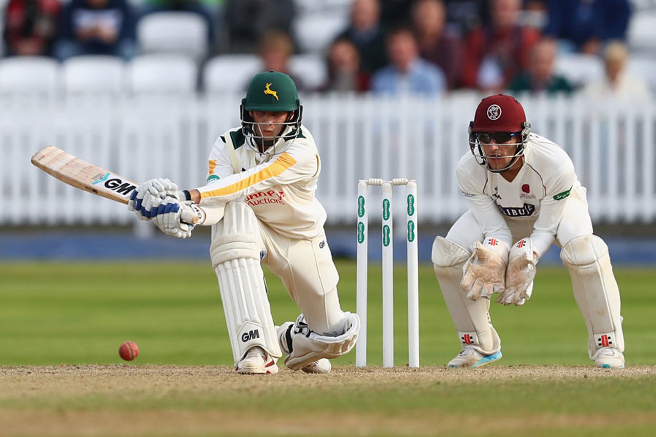 Billy Root reverse sweeps, Somerset v Nottinghamshire, County Championship, Division One, Taunton, September 22, 2016