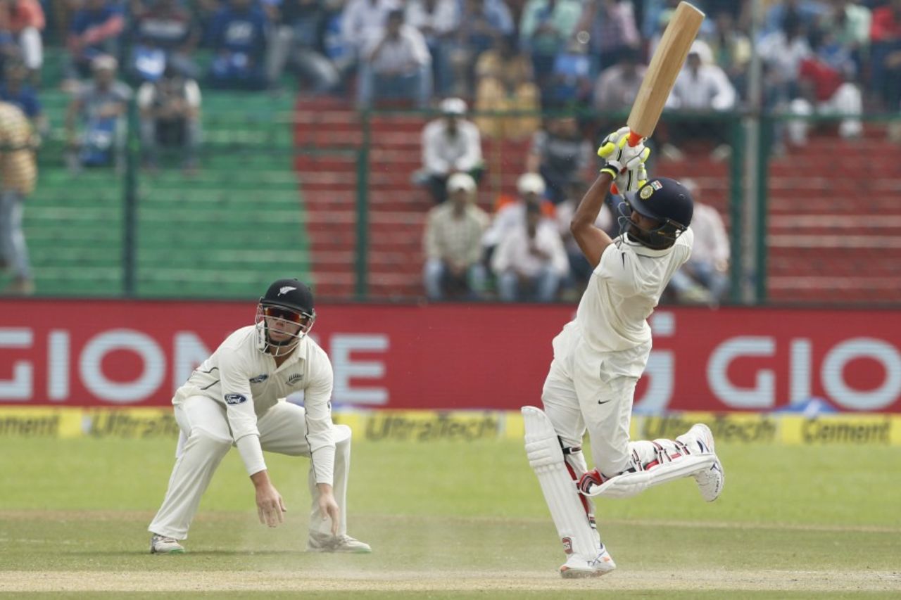 Ravindra Jadeja struck a 44-ball 42, India v New Zealand, 1st Test, Kanpur, 2nd day, September 23, 2016