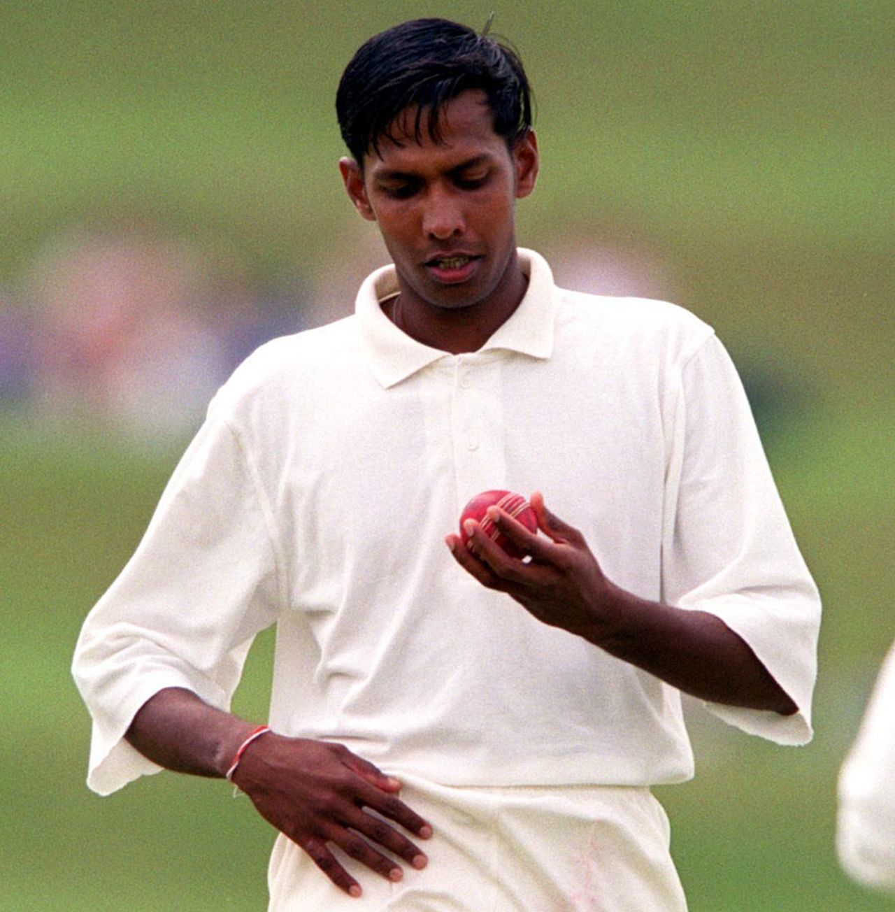 Indika Gallage bowls for Sri Lanka A, New Zealanders v Sri Lanka A, Milton Keynes, July 7, 1999